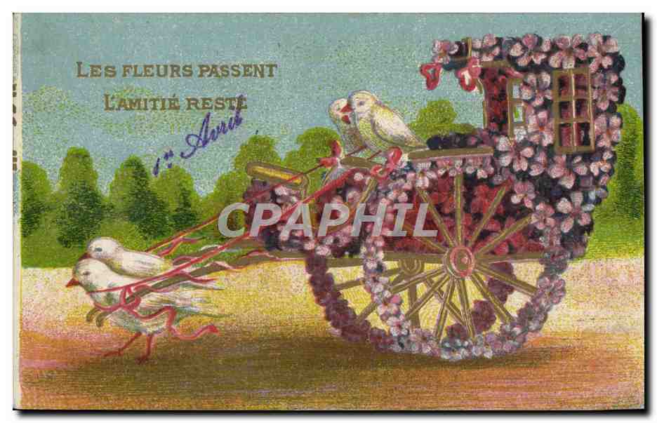 CPA Fantaisie Fleurs Colombes 