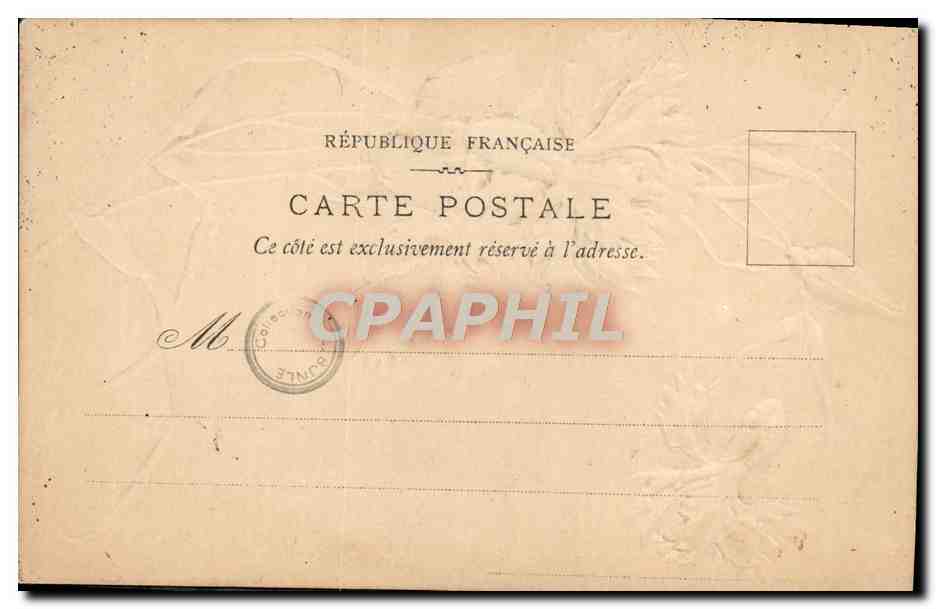 CPA Fantaisie Fleurs — Rückseite