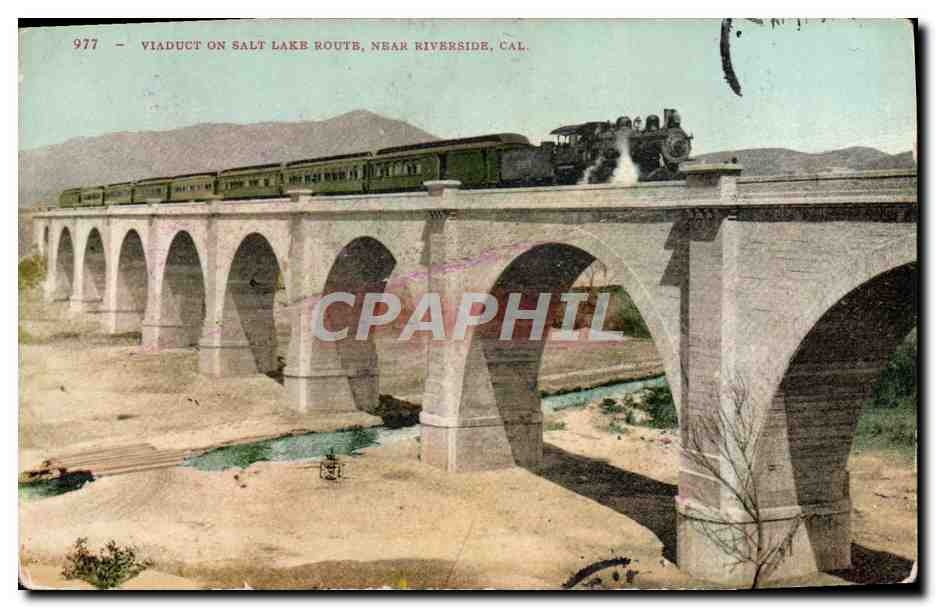 CPA Viaduct on salt lake route near Riverside Cal Train
