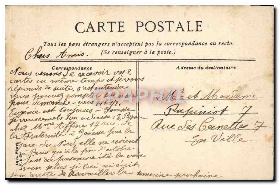 CPA Paris L'eglise Russe Russie Russia — Rückseite