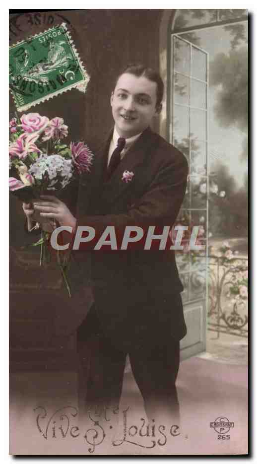 CPA Fantaisie Homme Vive S Louise