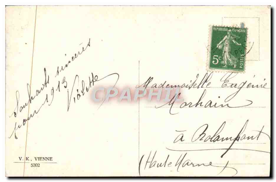 CPA Fantaisie Enfants — Rückseite