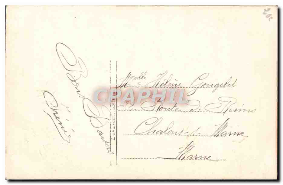 CPA Fantaisie Femme — Verso