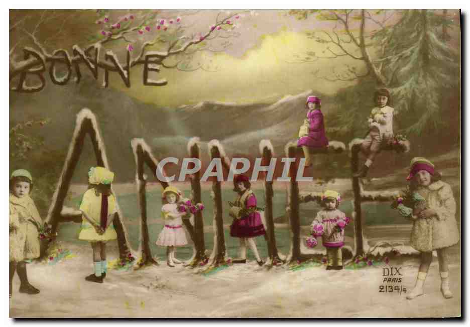 CPA Fantaisie Bonne annee