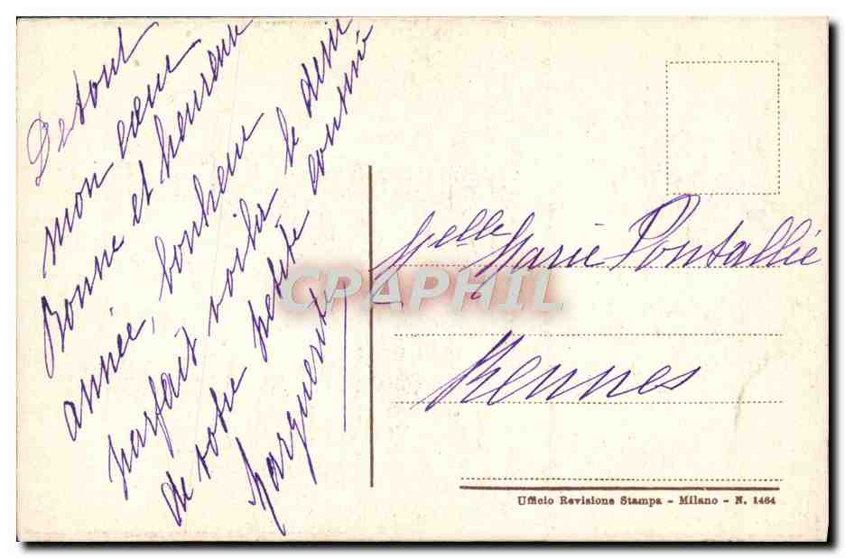 CPA Bonne Annee — Rückseite