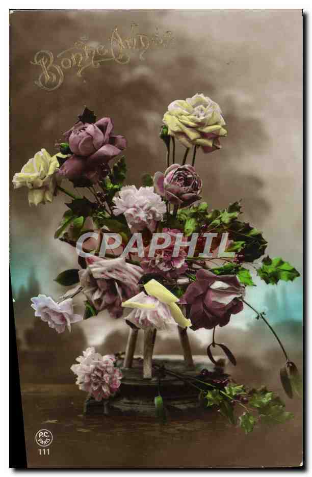 CPA Fantaisie Fleurs
