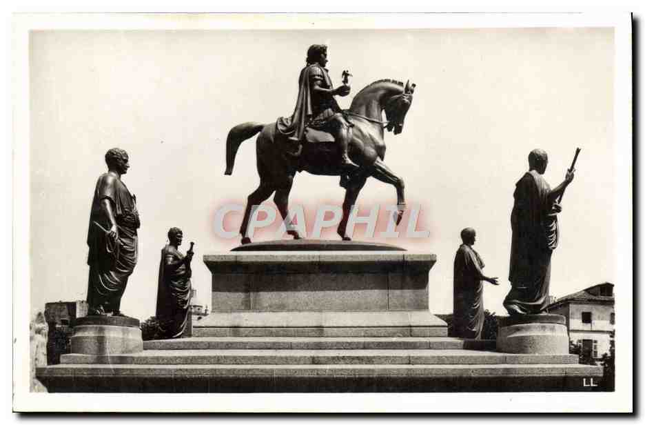 CPA Ajaccio Monument de Napoleon et ses quatres freres par Barye