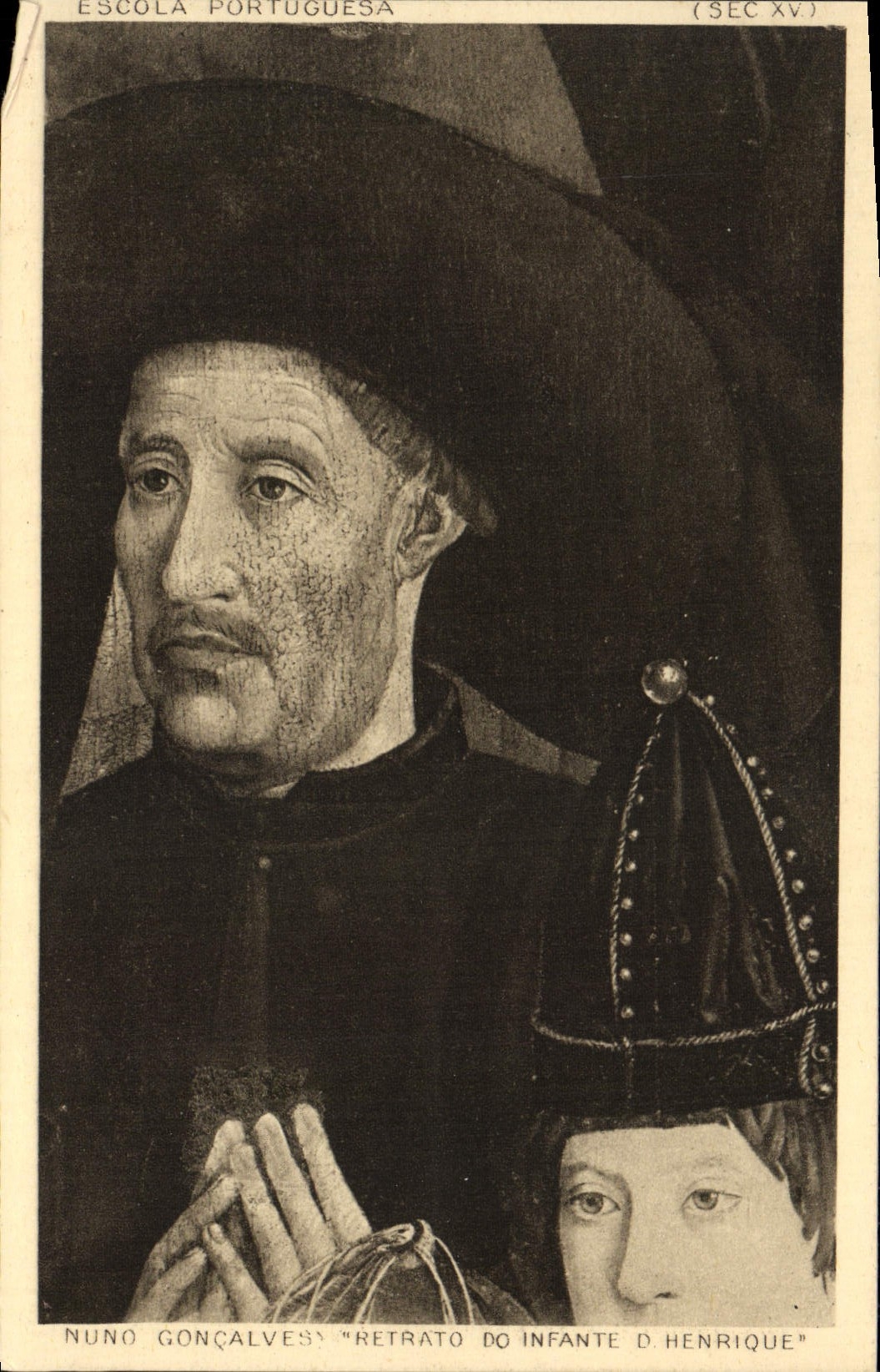 Portrait de l'Infant Henriques — École portugaise (XVe siècle) — Édition des Amigos do Museu Nacional de Arte Antiga, Lisbonne, n° 6