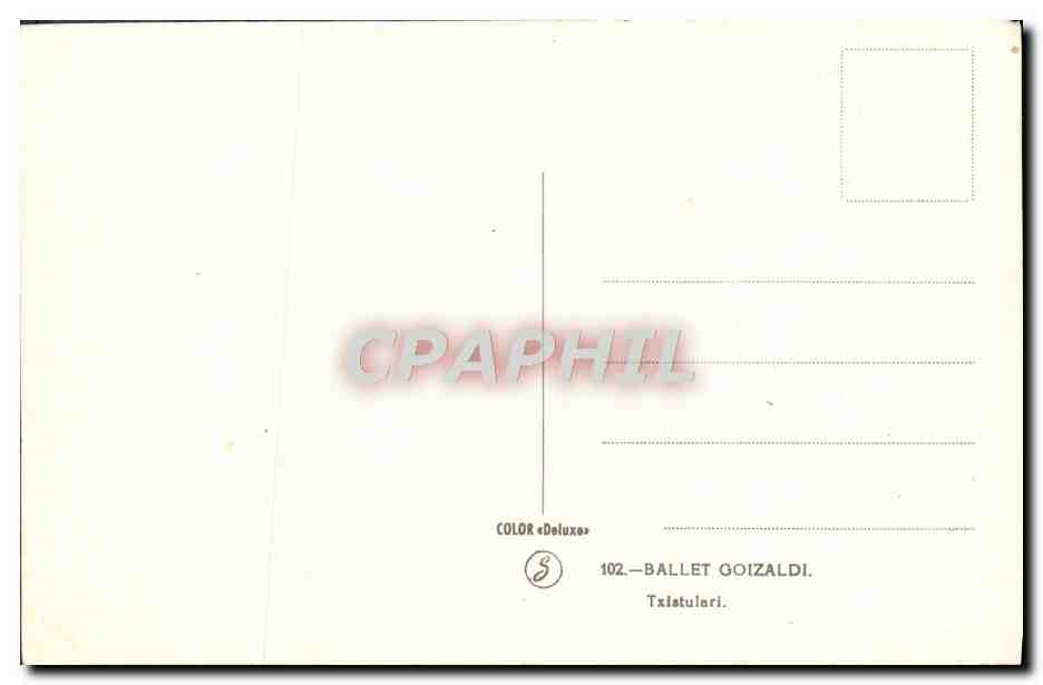 CPM Ballet Goizaldi Txistulari  — Verso