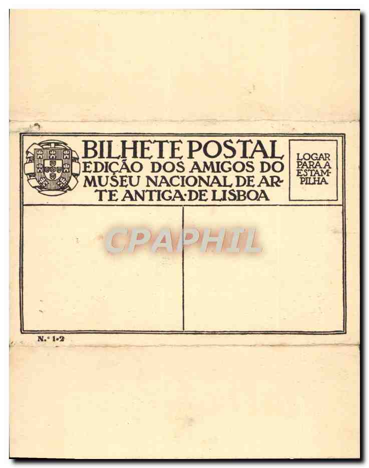 Carte repliante Nuno Goncalves  — Verso