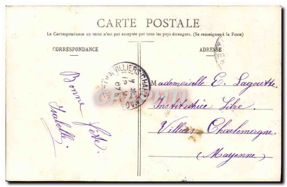 CPA Abbaye des Benedictins de Solesmes Jesus au milieu des docteurs — Back