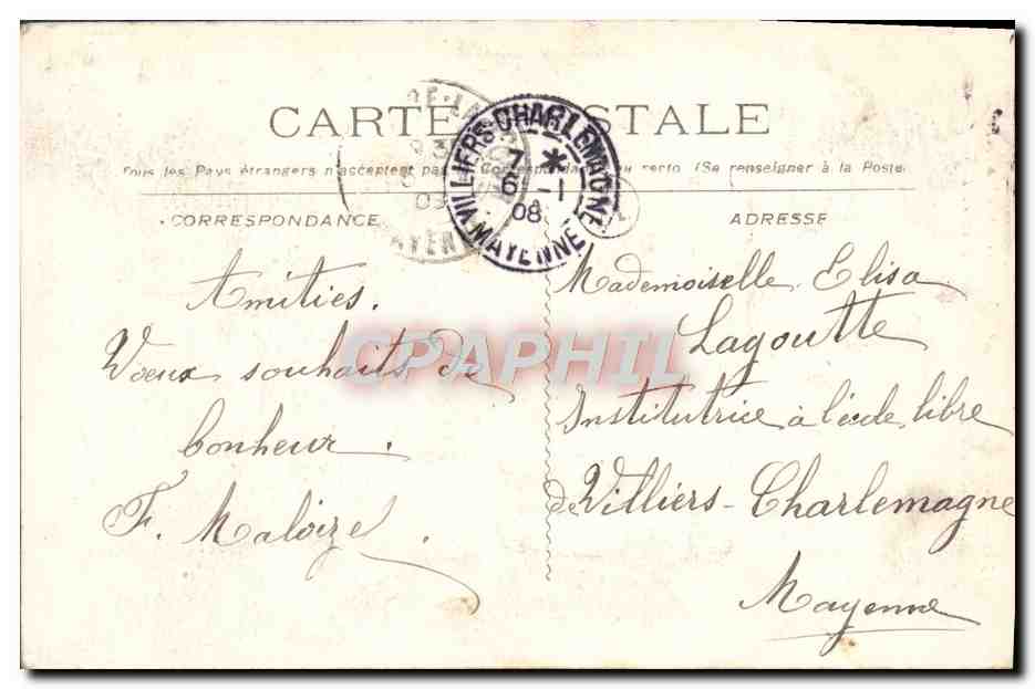 CPA Environs de Laval Entrammes Monastere de la Trappe le calvaire  — Rückseite
