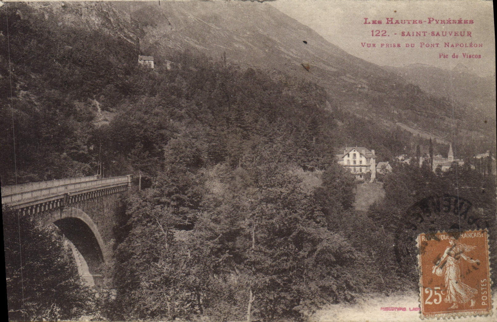 Saint-Sauveur — Vue prise du Pont Napoléon — Éditeur : Houdry-Lap