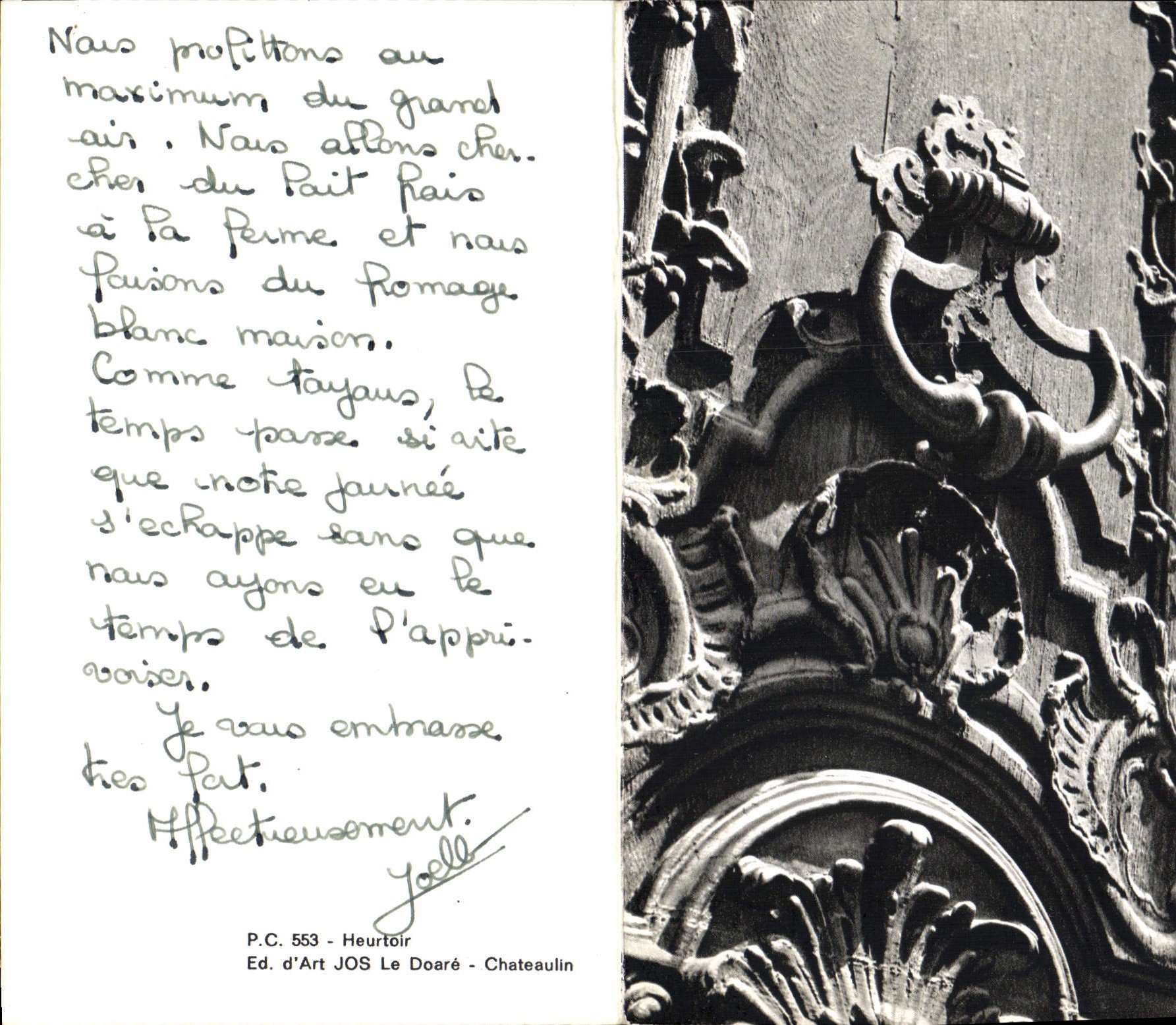 CPA Heurtoir D'Art Jos Le Doare Chateaulin