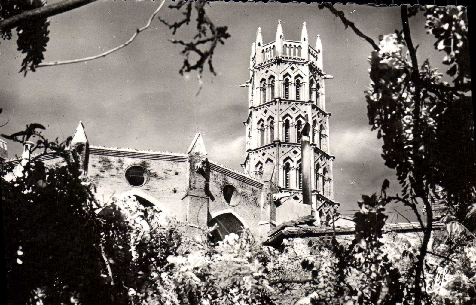 Clocher de l'ancien couvent des Jacobins — Toulouse — éditeur La Ville Rose, n° 257