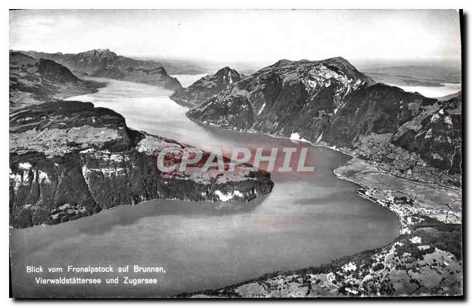 CPM Blick Vom Fronalpstock Auf Brunnen Vierwaldstattersee Und Zugersee