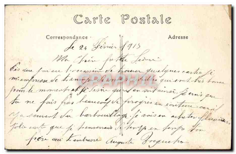 CPA Campagne De Ruines D'Ypres Incendie Halles et rue de Lille  — Rückseite