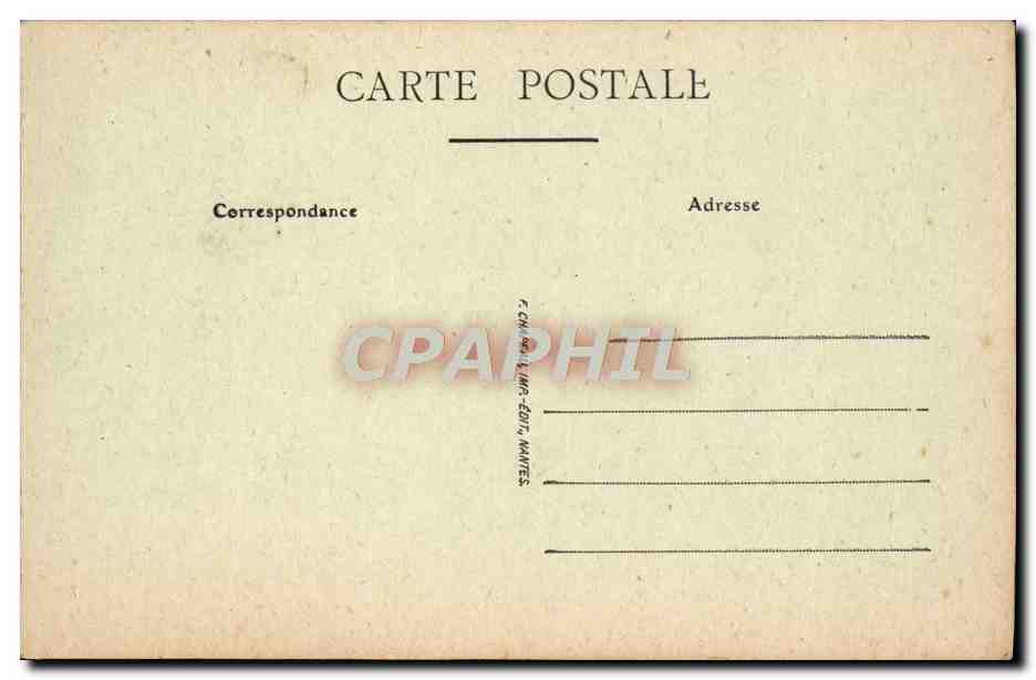 CPA Guerande Collegiale St Aubin Vitrail du choeur a droite representant la vie de Saint Julien — Rückseite