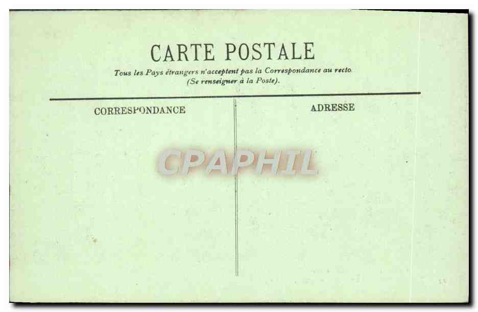 CPA Bateau A bord des navires de guerre Tourelle arriere du Charlemagne  — Verso