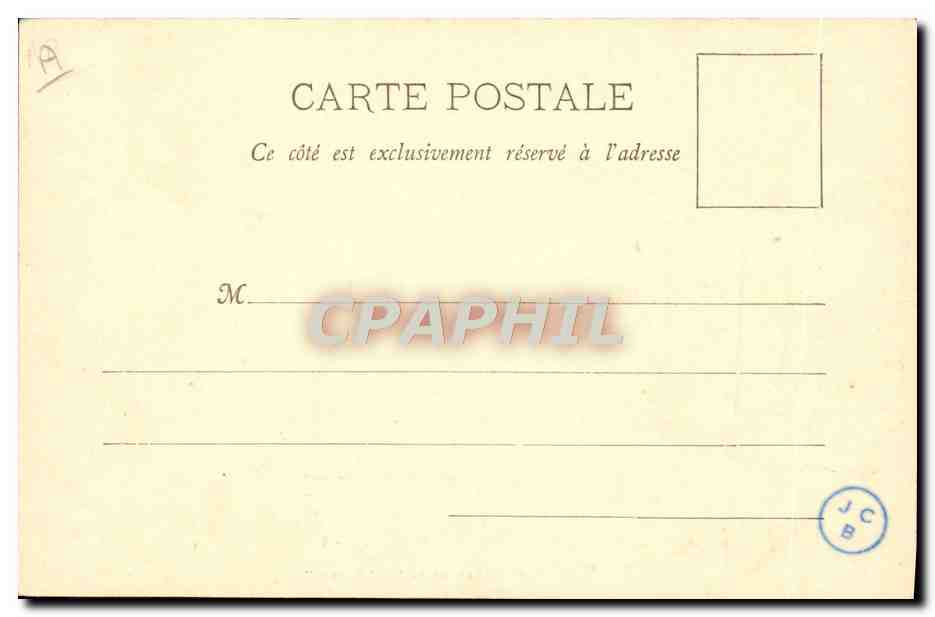 CPA Bateau Chaloupe de la Ste Barbe  — Verso