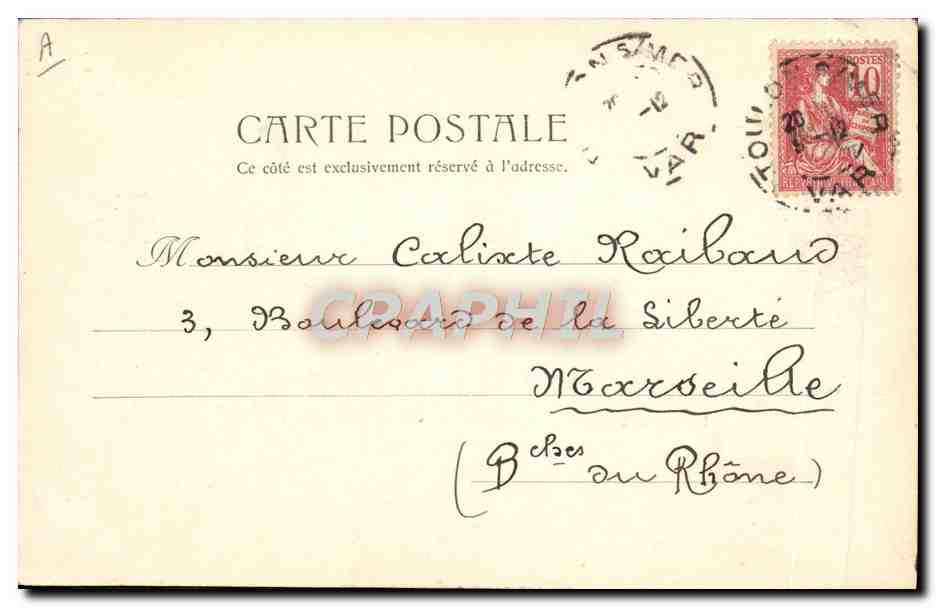 CPA Bateau Le repos a bord du Borda — Verso