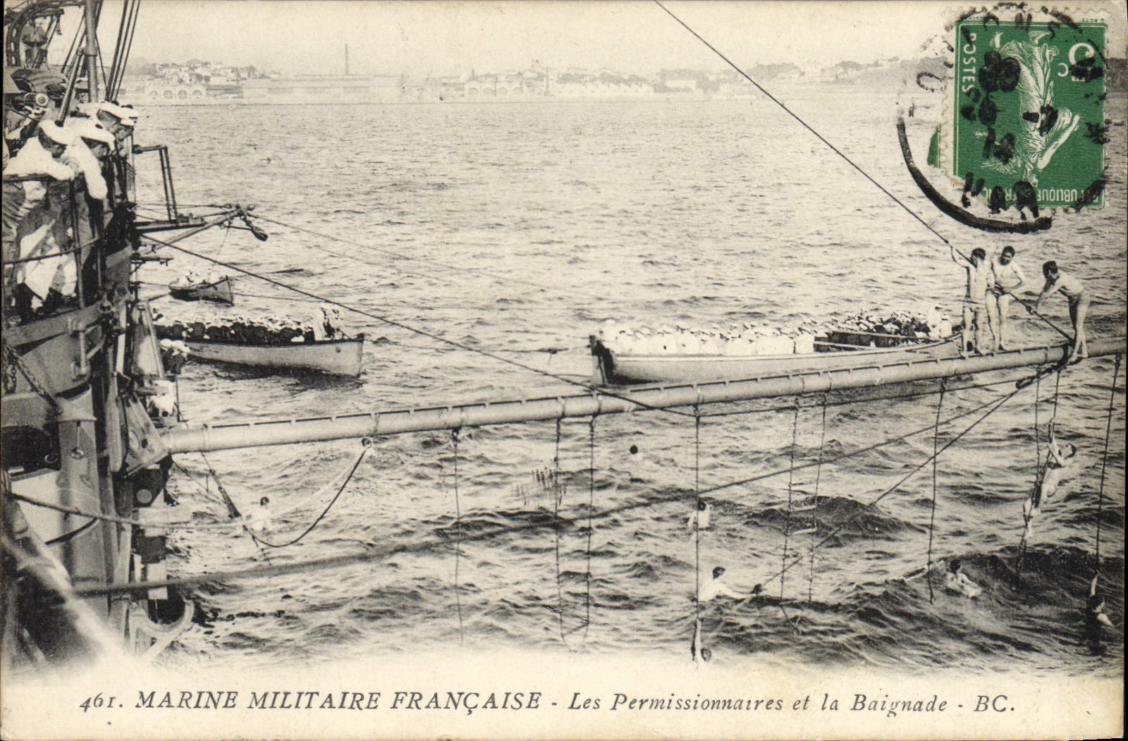 Marine Militaire Française - Les Permissionnaires et la Baignade - BC. - n°461