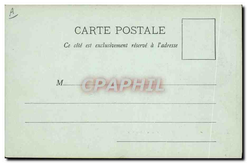 CPA Bateau Canon Revolver — Verso