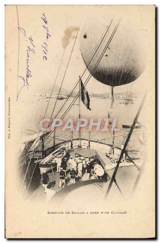 Exercice de ballon à bord d'un cuirassé — Pict. à Bougant, Toulon-arc-Ker