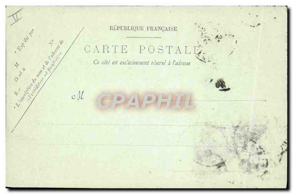 CPA Bateau Un coup de canon de 14 cm — Verso