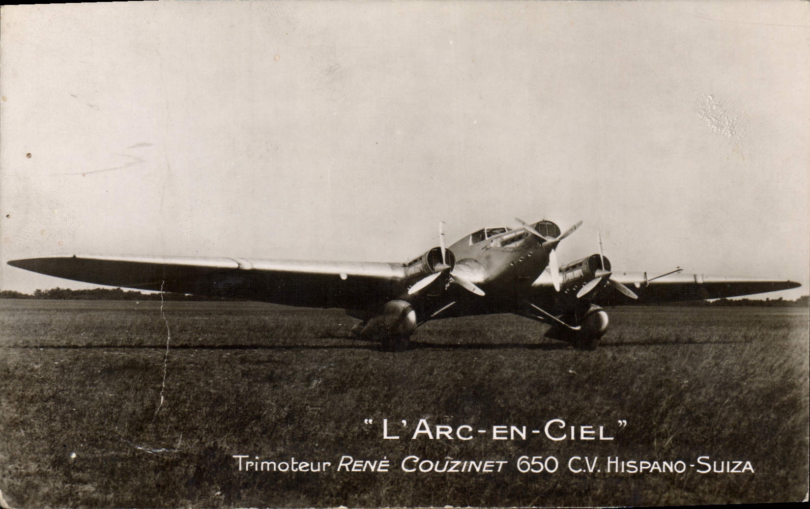 CPM Avion Aviation Arc en Ciel Trimoteur Rene Couzinet 650 CV Hispano Suiza