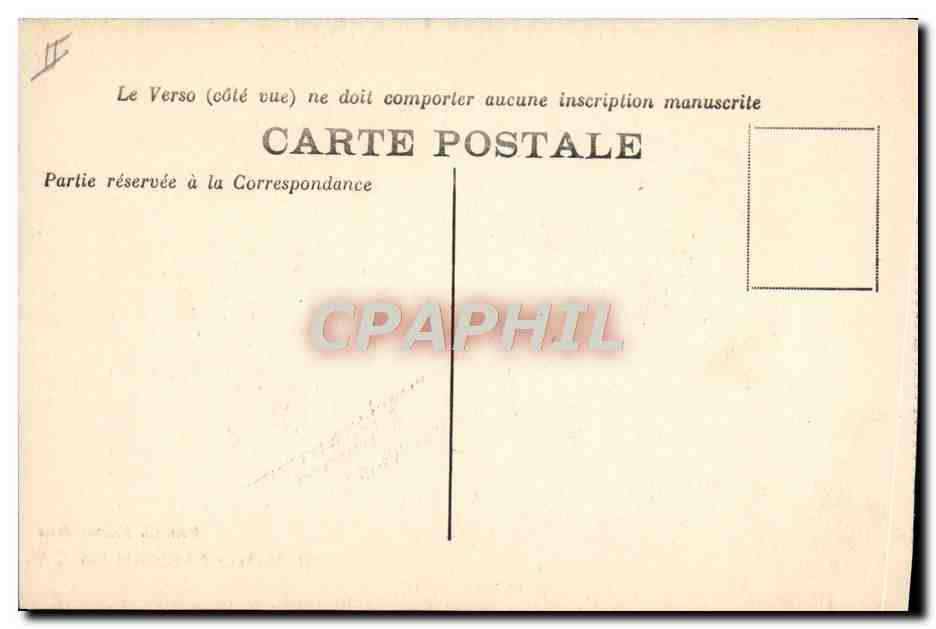 CPA Avion Aviation Moteur Farman 600 CV — Rückseite