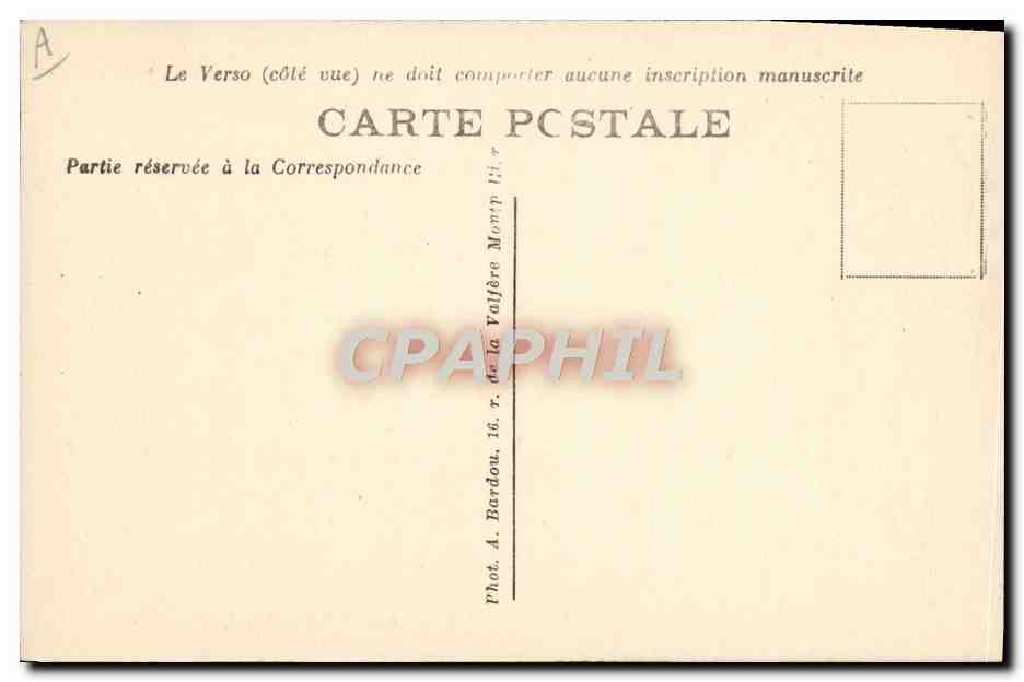 CPA Avion Aviation Moteur Farman 600 CV — Verso