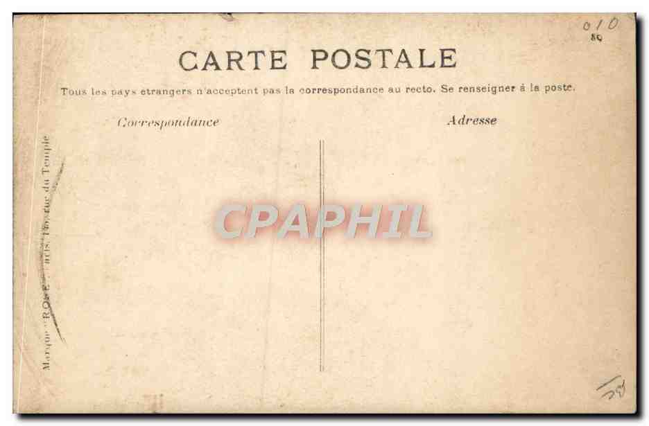 CPA Avion Aviation Leon Delagrange sur son monoplan bleriot  — Verso