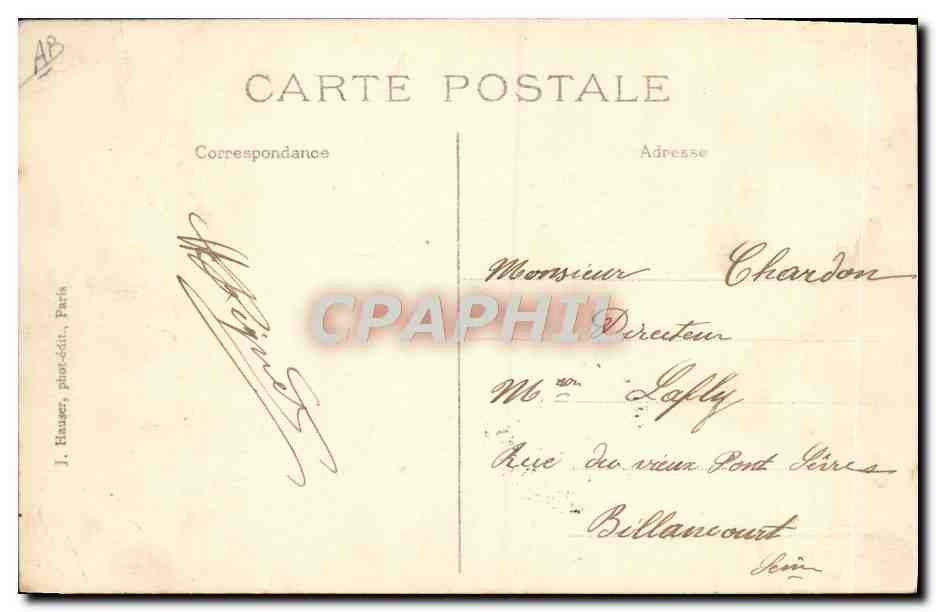 CPA Avion Aviation Monoplan Borel pilote par le sapeur Pequet  — Verso