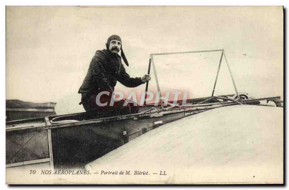 CPA Avion Aviation Portrait de M Bleriot 