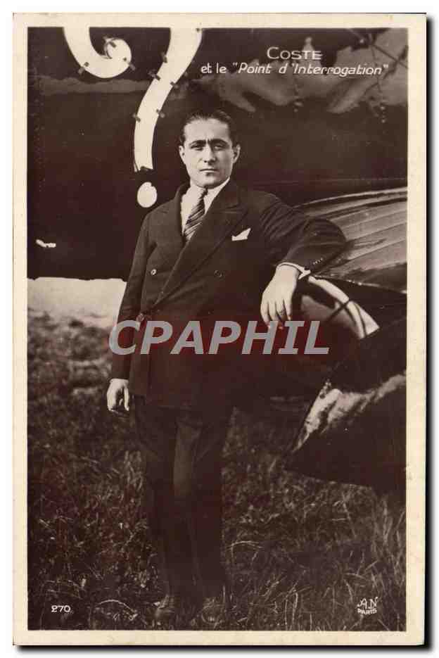 CPA Avion Aviation Coste et le Point d'Interrogation
