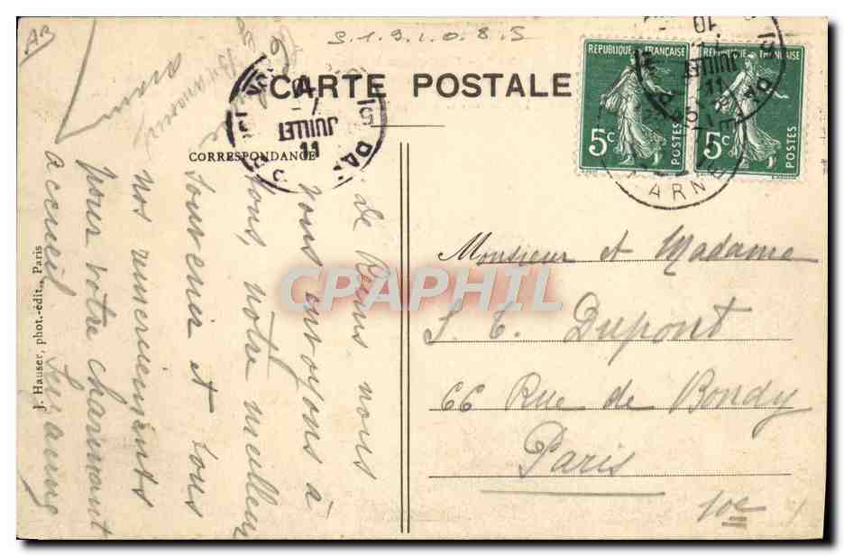 CPA Avion Aviation Nouveau biplan Farma de course  — Rückseite
