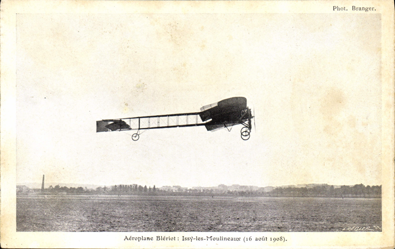 CPA Avion Aviation Aeroplane Bleriot Issy les Moulineaux 16 aout 1908