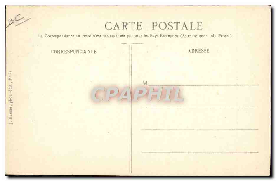 CPA Avion Aviation Leon Delagrange a bord de son aeroplane  — Verso