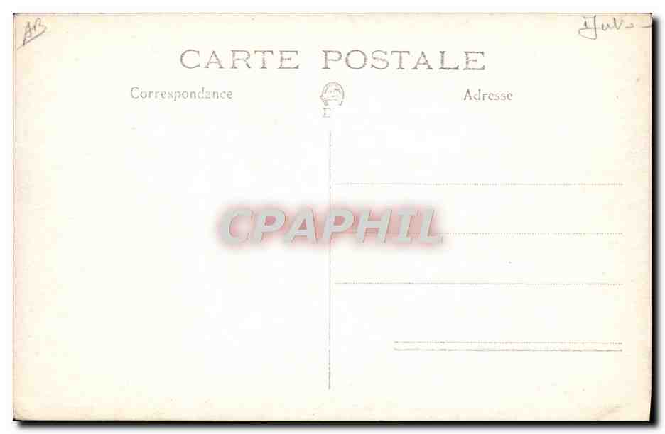 CARTE PHOTO Automobile  — Verso