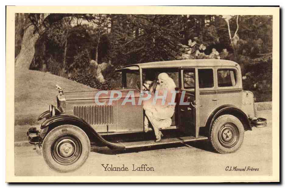 CPA Peugeot Yolande Laffon Automobile 