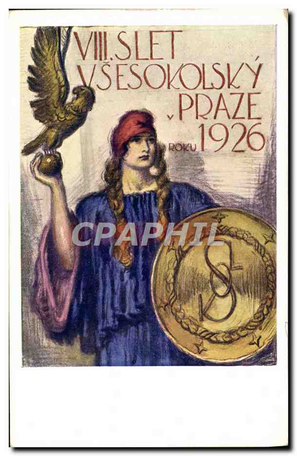 CPA Illustrateur Praha Prague 1926 Dopisnice 