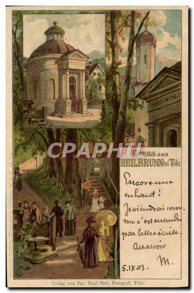 CPA Illustrateur Heilbrunn bei Tolz 