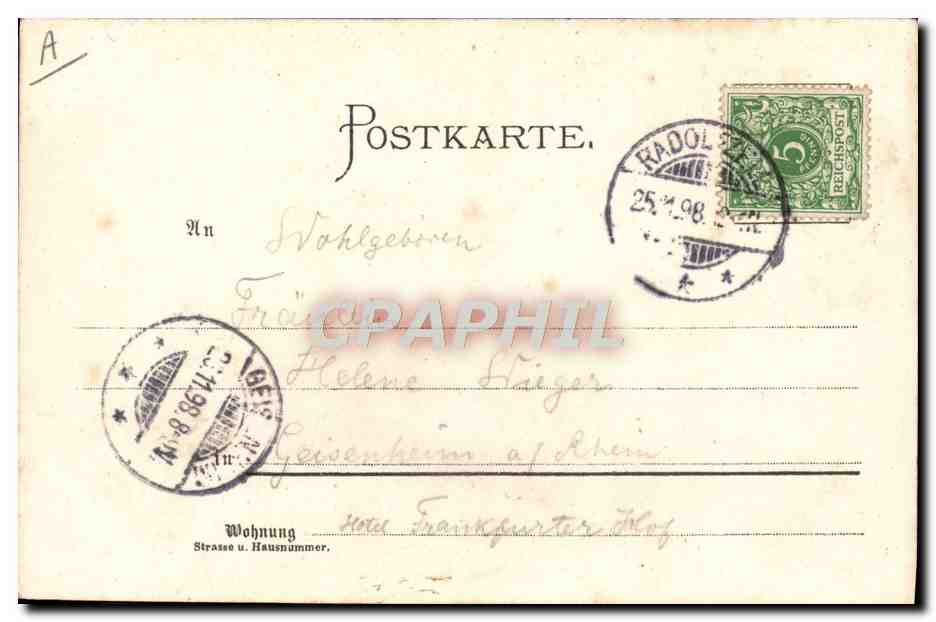 CPA Illustrateur Hohentwiel C Biese — Rückseite