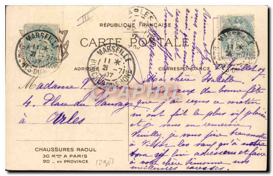 CPA Japon Nippon Preparation du repas Chaussures Raoul  — Verso