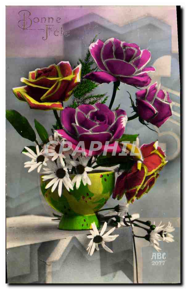 CPA Fantaisie Fleurs