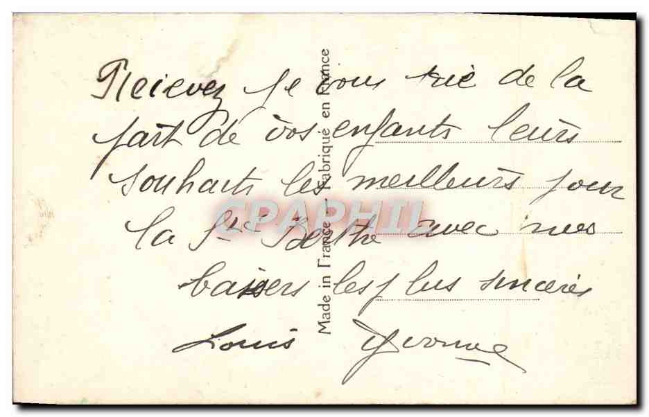 CPA Fantaisie Fleurs — Verso