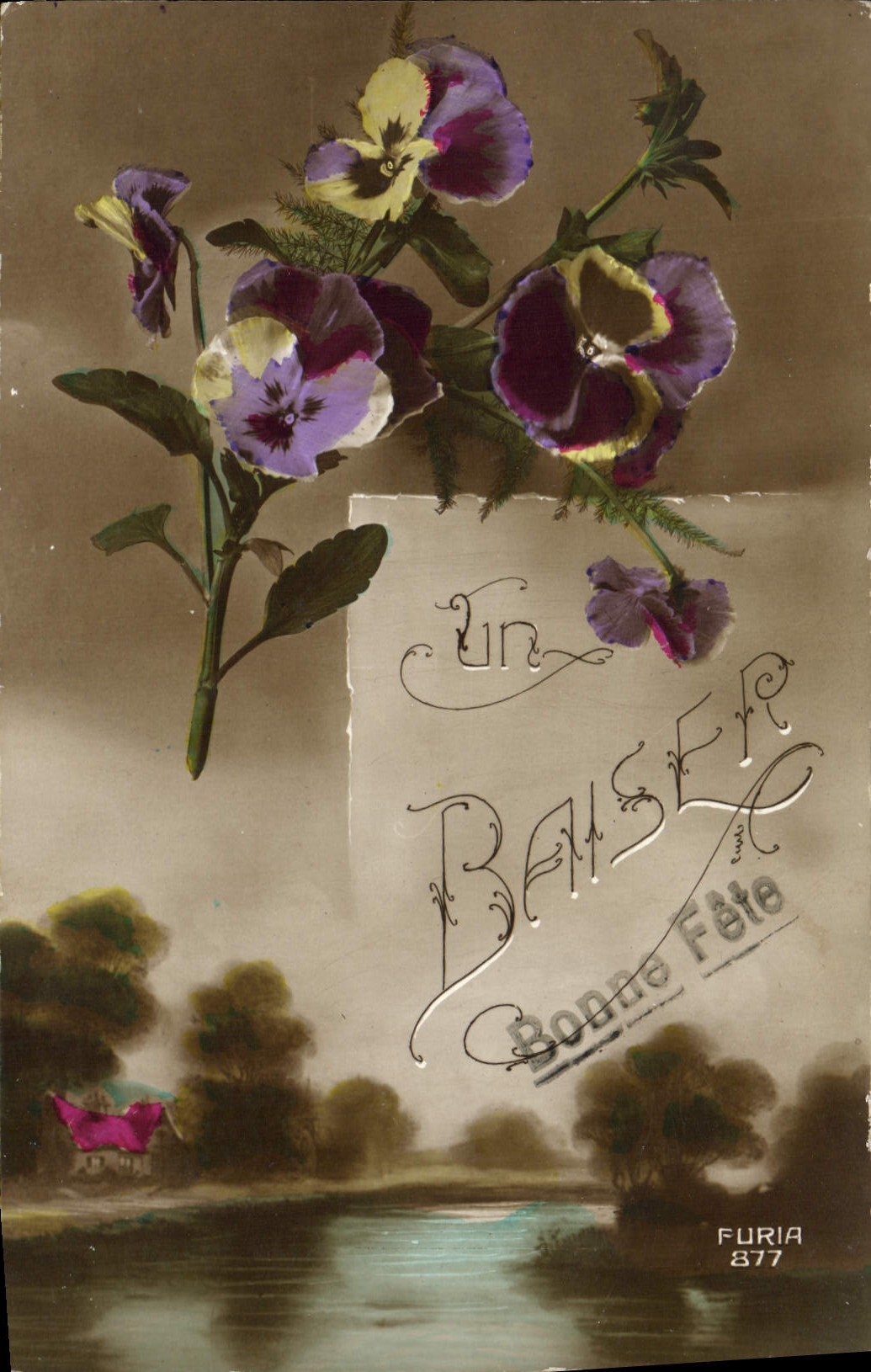 CPA Fantaisie Fleurs
