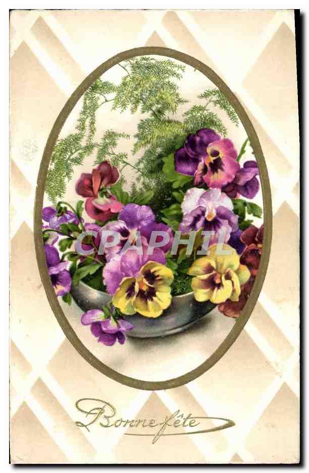 CPA Fantaisie Fleurs