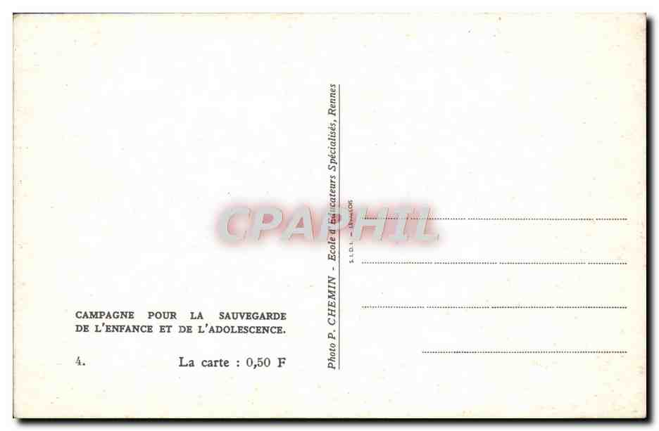 CPA Fantaisie Enfants — Rückseite